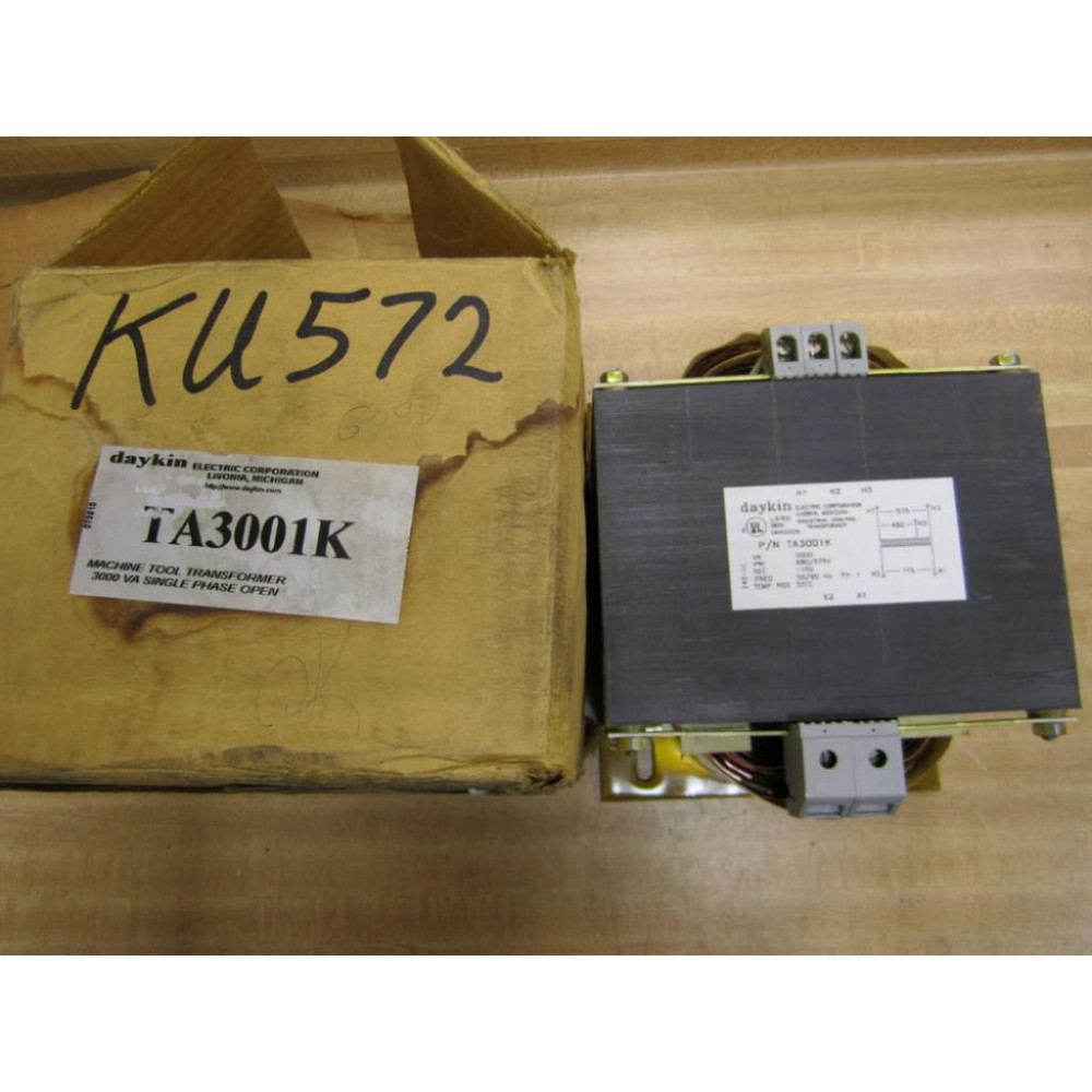 Daykin TA3001K Machine Tool Transformer