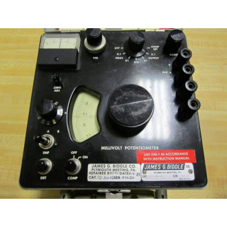 James G. Biddle 72-310-02 Millivolt Potentiometer - Used