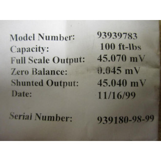 Ingersoll Rand 93939783-B Ingersoll Rand Torque Sensor - New No Box