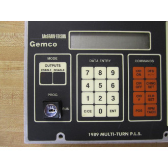 Gemco 1989 Quik-Set III Control Panel - New No Box