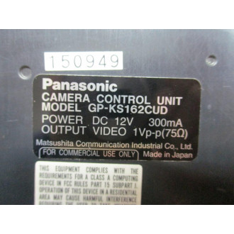 Panasonic GP-KS162CUD Camera Control Unit GPKS162CUD - Used