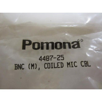 Pomona 4487-25 BNC (M) Coiled Mic Cable