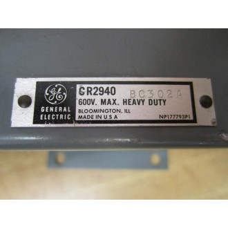 General Electric CR2940BC302A Sheet Steel Enclosure - Used