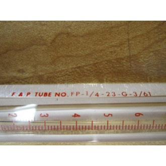 F And P FP-14-23-G-361 Glass Tube - New No Box