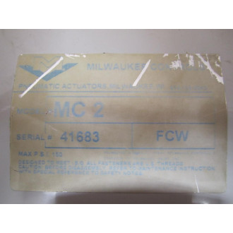Milwaukee Valve MW222E Butterfly Valve - Used