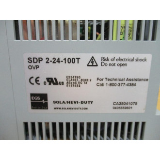Sola SDP 2-24-100T Power Supply SDP224100T - Used