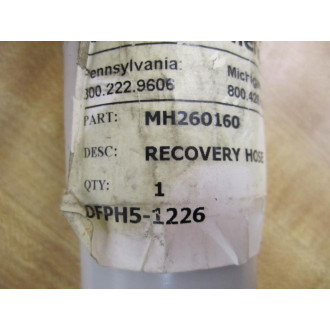Tru Par America MH260160 Recovery Hose - New No Box