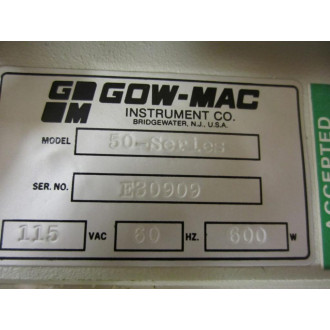 Gow Mac 50 SERIES 50 Series Continuous Duty Gas Analyzer - Used