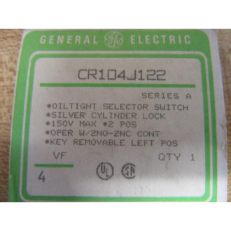 General Electric CR104J122 Selector Switch