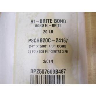 Boise BPZ507609B487 24" X 500' Hi-Bright Paper