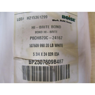 Boise BPZ507609B487 24" X 500' Hi-Bright Paper