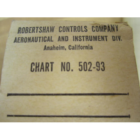 Robertshaw 502-93 Chart Paper