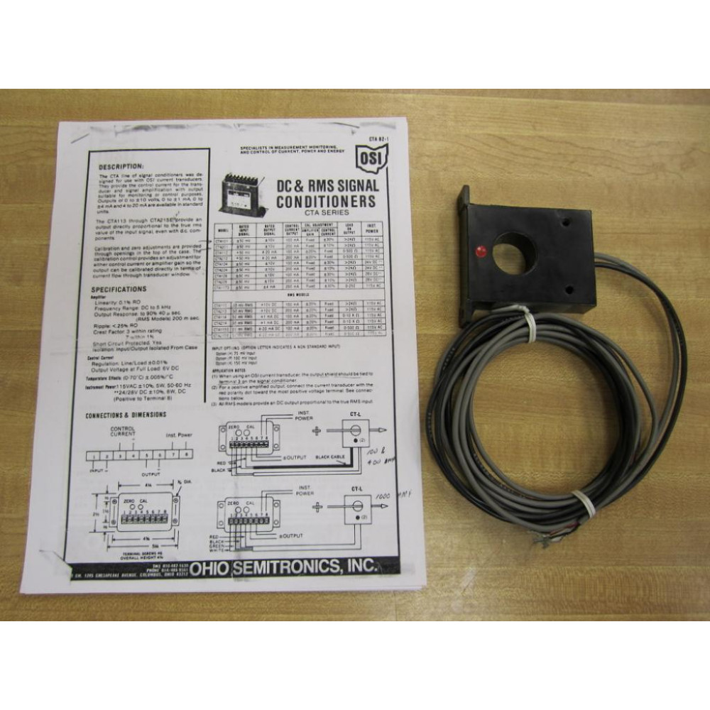 Ohio Semitronics CT100MF Current Transducer - Used