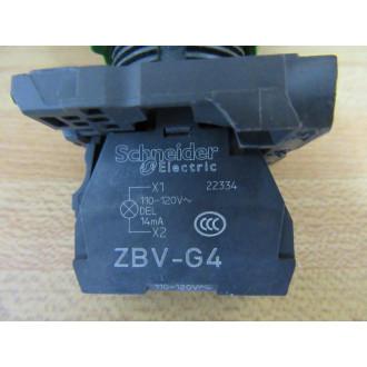 Schneider Telemecanique ZB4-BV043 Pilot Light 089499 6HP79 wZBV-G4 - New No Box