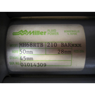 Miller MH68RTB Cylinder - New No Box