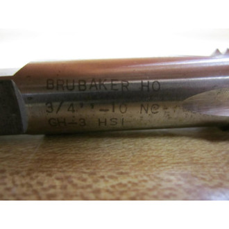 Brubarker HO 34-10NC Hand Tap - New No Box