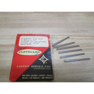 Cleveland Twist Drill 649 H.S. Blade Set 649 (Pack of 6)