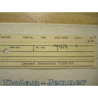Dolan-Jenner 7105-05 Lensed Detector