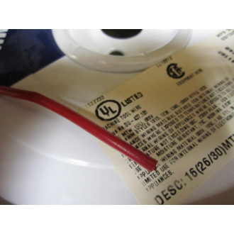 Colman Cable 41102 500 Ft. Spool 16 AWG Wire Red - New No Box