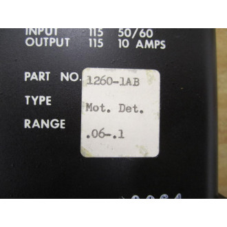 ISSC 1260-1AB Motion Detector