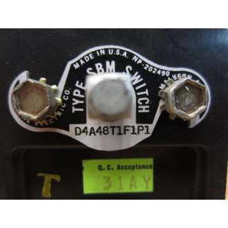 General Electric D4A48T1F1P1 GE Rotary Switch NP-202490 - Used
