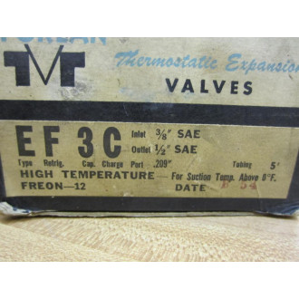 Sporlan E F 3 C Thermostatic Expansion Valve
