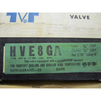 Sporlan HVE8GA Thermostatic Expansion Valve