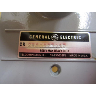 GE General Electric CR2940NP301D Pushbutton