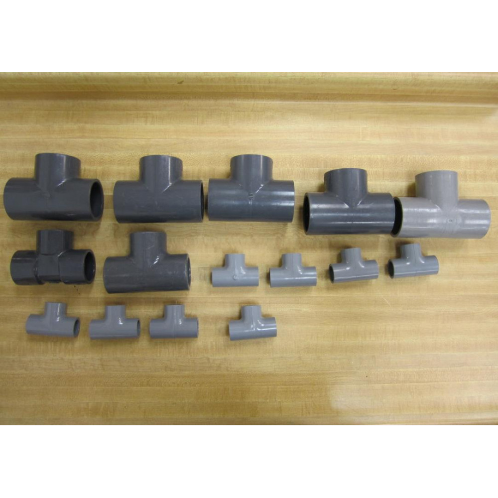 TEE Assortment Socket PVC Schedule 80 (Pack of 15) - New No Box