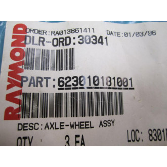 Raymond 623010181001 Axle-Wheel Assembly Kit