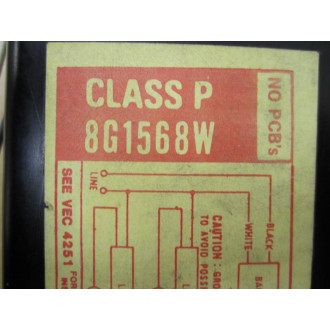 Valmont 8G1568W Preheat Start Ballast