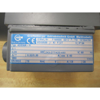 ABM 4DB56A-4 Motor F168686 0017 F VDE0530 - New No Box