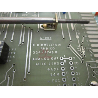 Himmelstein 6-205 Transducer Amplifier Board Missing Button - Used