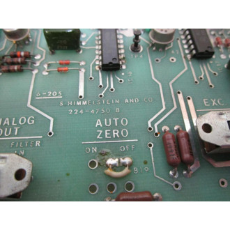 Himmelstein 6-205 Transducer Amplifier Board Missing Button - Used