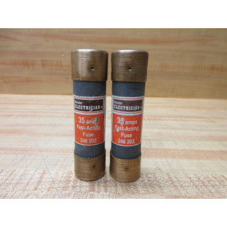 Buss 248-203 Master Electrician Fuse NON-35 (Pack of 2) - New No Box