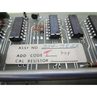 Himmelstein 6-205 Transducer Amplifier Board Missing Button - Used