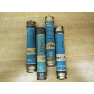 GE General Electric GF6B40 40AMP 600V Fuse 4 Pack - Used