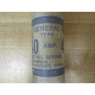 GE General Electric GF6B40 40AMP 600V Fuse 3 Pack - Used