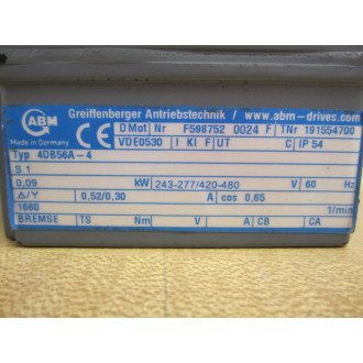 ABM 4DB56A-4 F598752 0024 F Drive - New No Box