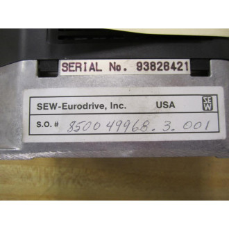 SEW Eurodrive 850049968.3.001 - Used