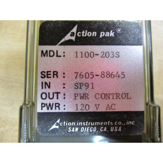 Action Instruments 1100-203S Relay - Used