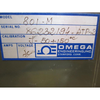 Omega 801-M Temperature Controller - New No Box