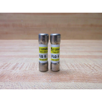 Littelfuse FLQ-6 Fuse Cross Ref 486J25, FLQ006 (Pack of 3) - New No Box