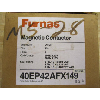 Furnas 40EP42AFX149 Magnetic Contactor