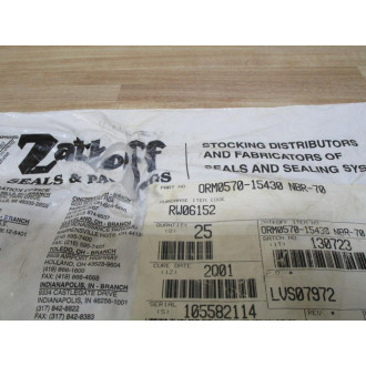 Zatkoff ORM0570-15430 NBR-70 O-Ring (Pack of 25)
