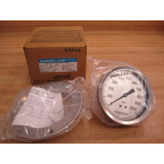 Ashcroft 35 1009 SWL 028 1000 Gauge Glycerin Filled