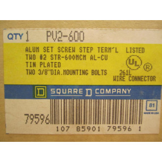 Square D PV2-600 Step Terminal