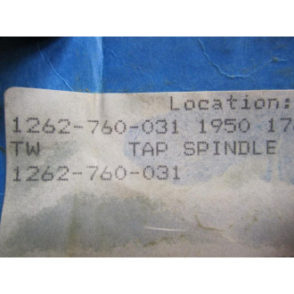 SMC 1262-760-031 Tap Spindle And Lead Nut - New No Box