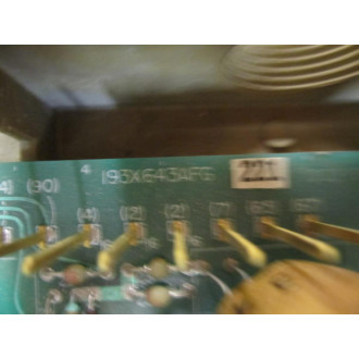 General Electric 193X643AFG221 Control Card - Used