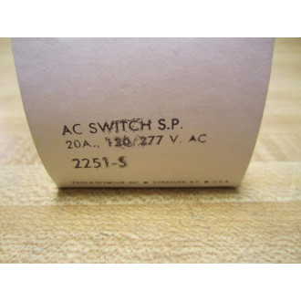 Pass & Seymour 2251-S AC Switch 20A